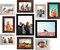 10-Pack Picture Frame Sets - 8x10, 5x7, 4x6 (Black, Brown, Distressed White)